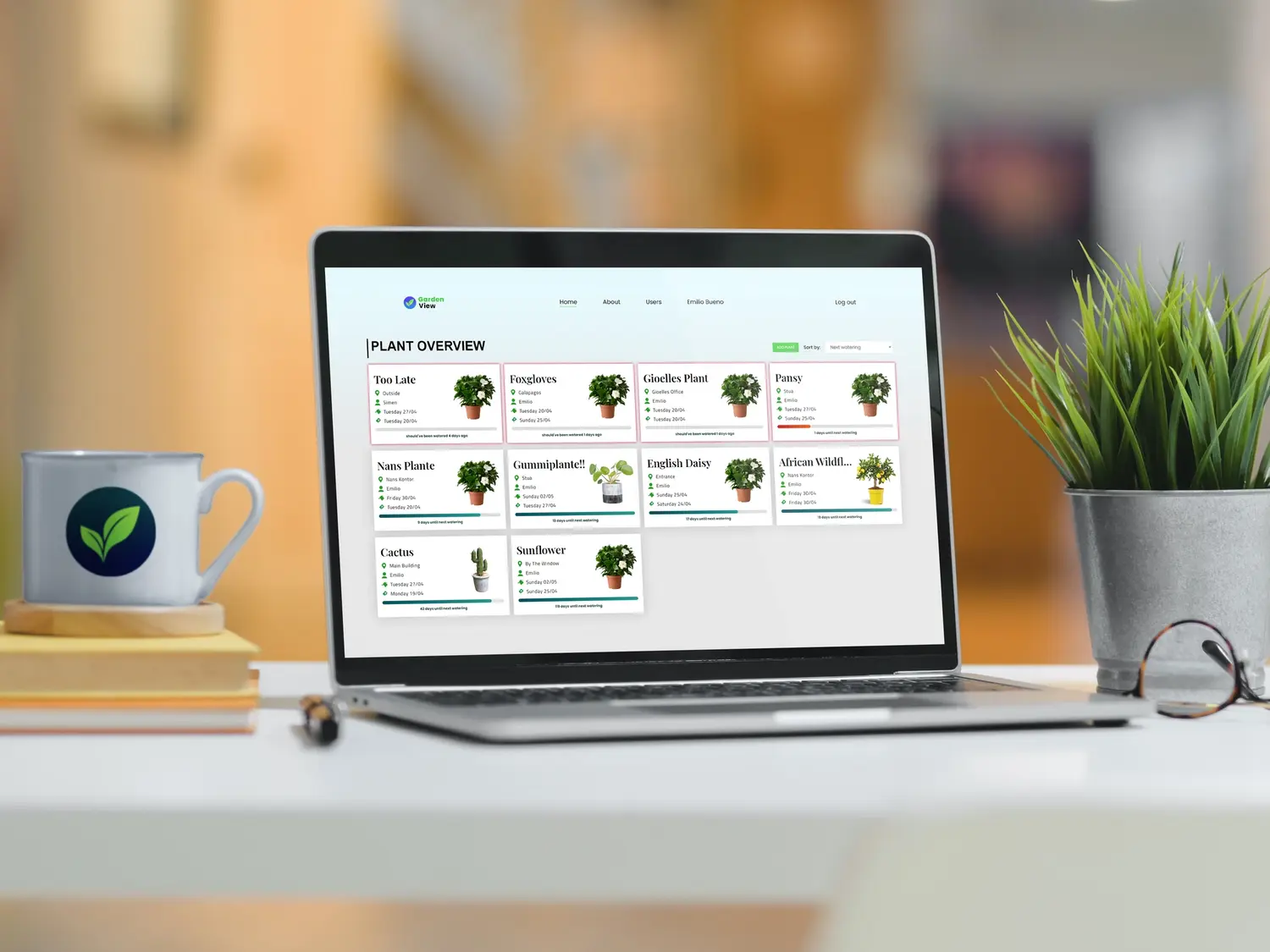 Screenshot of Gardenview website.
